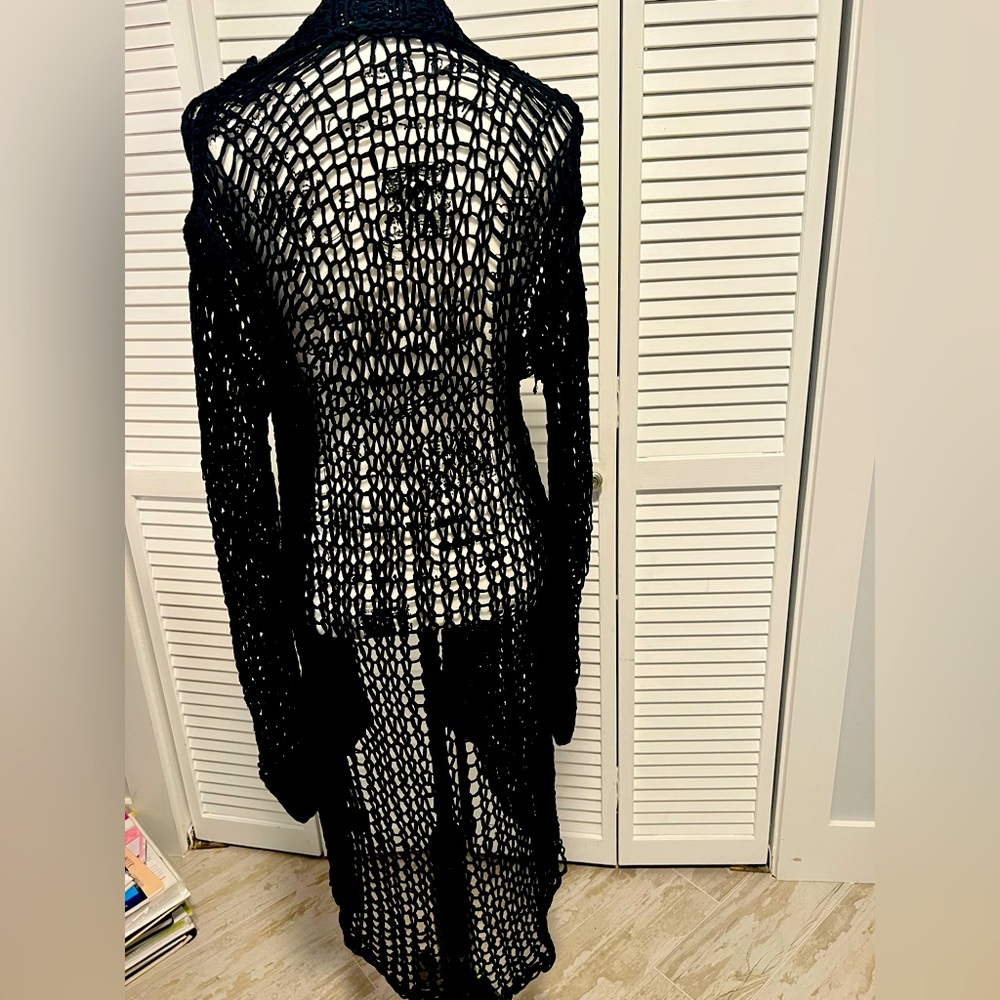 All Saints hand knit long sweater.